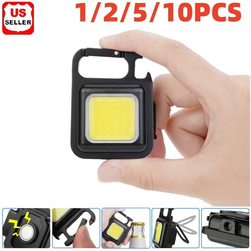 Mini COB Beam Rechargeable Flashlight