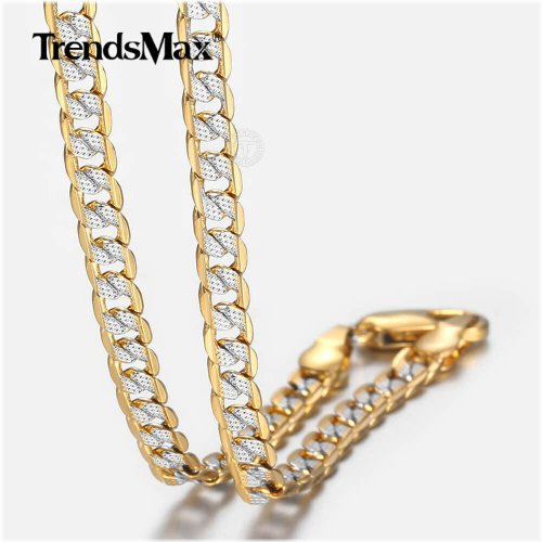 Golden Curb Link Necklace