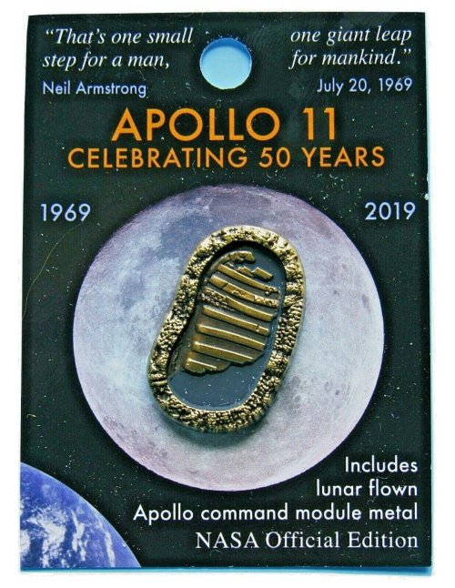 Lunar Legacy Footprint Commemorative Pin