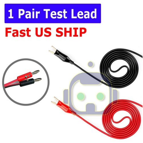 Alligator to Banana Probe Test Lead Cable, 3FT Length