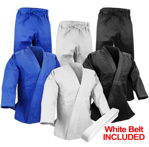 Olympic Cut Judo Gi Set with Belt - Premium Weave Kimono Uniform