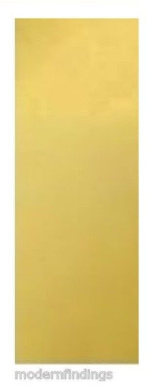 Solid Brass Craft Sheet - 18GA, 2" x 6" (Soft), Made in USA