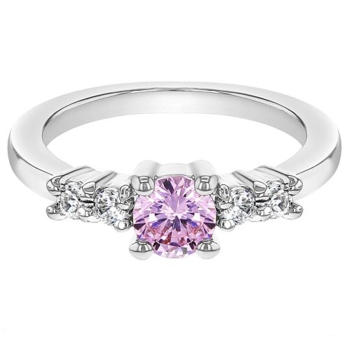 Whimsical Sparkle Solitaire Ring