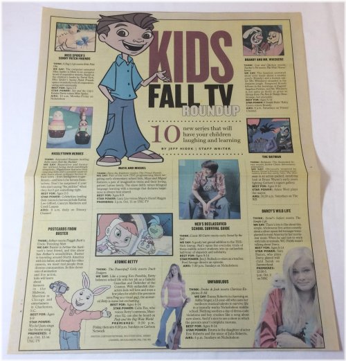 Retro Cartoon Newspaper Spread