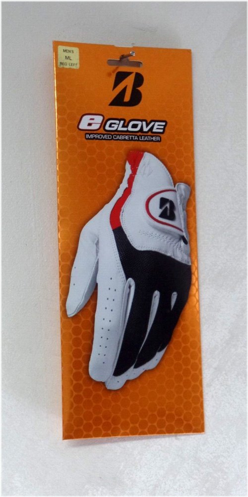 Bridgestone E Glove Left Hand Cadet ML White Leather Black Mesh