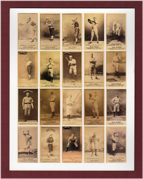 Vintage Legends Uncut Card Sheet