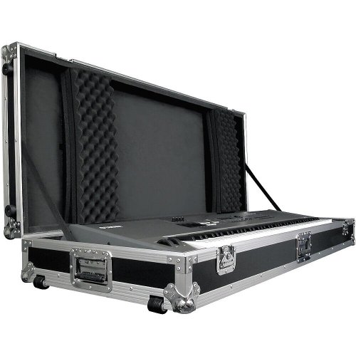 Black Castor Keyboard Travel Case - 88 Key