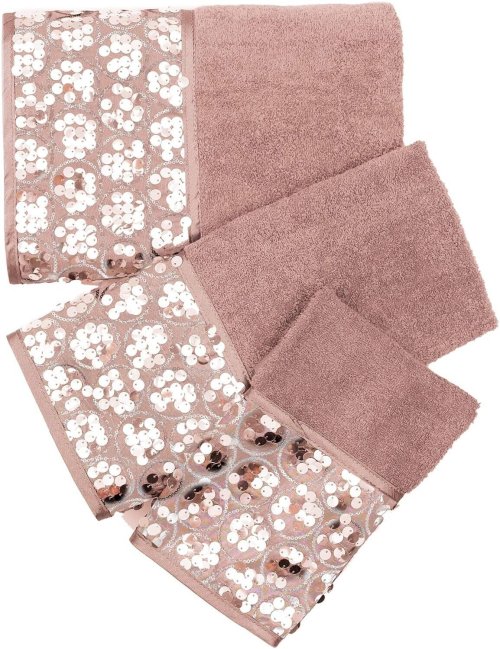 Blush Sequin Bath Set