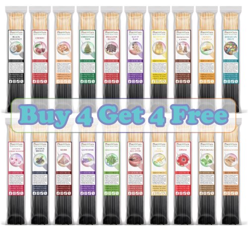 Aromatic Assortment of Hand-Dipped Incense Sticks