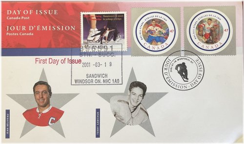 Hockey Legends Commemorative First Day Covers