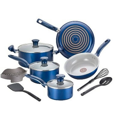 Blue Ceramic Cookware Set