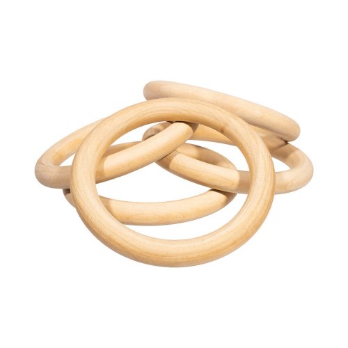 Natural Wood Hoops for DIY Macramé and Crafts - Available in 2 Sizes