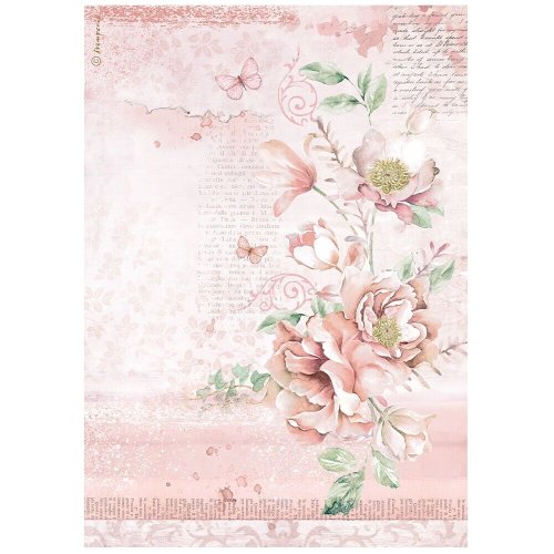 Roseland Flowers Decoupage Rice Paper
