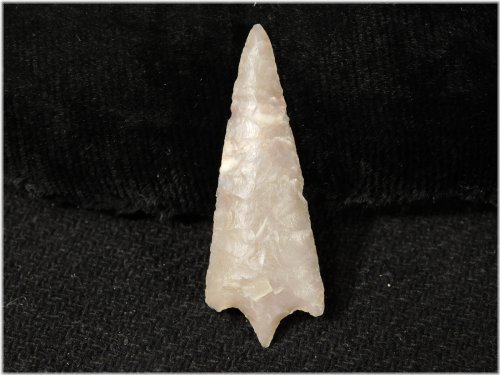 Nigerian Arrowhead Relic: Ancient Stemmed Triangle Flint Artifact