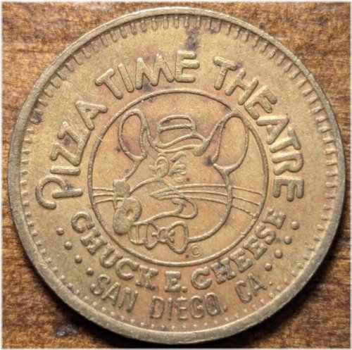Chuck E. Cheese Pizza Time Theatre Amusement Token - 1981 San Diego Edition
