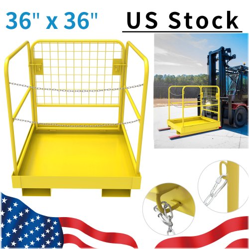 SafeLift Work Platform: Collapsible Rail Aerial Basket (36"x36")