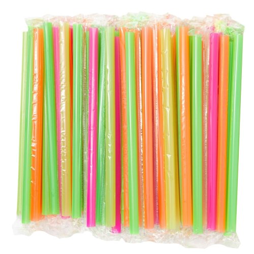 Tall Sipping Straws - Individually Wrapped (Pack of 100)