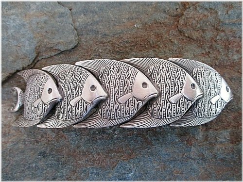 Silver Plated French Clip Hair Barrette