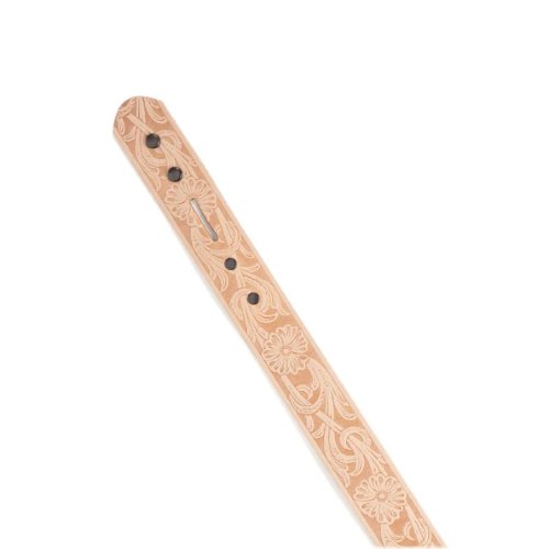 Floral Embossed Leather Belt Blank