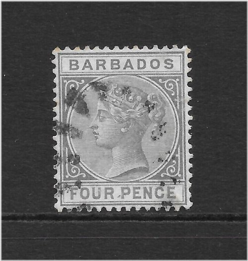 Barbados Victorian Slate Stamp