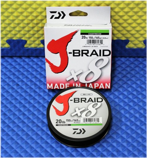 Vibrant Chartreuse 20 lb 165yd 8-Strand Braided Fishing Line