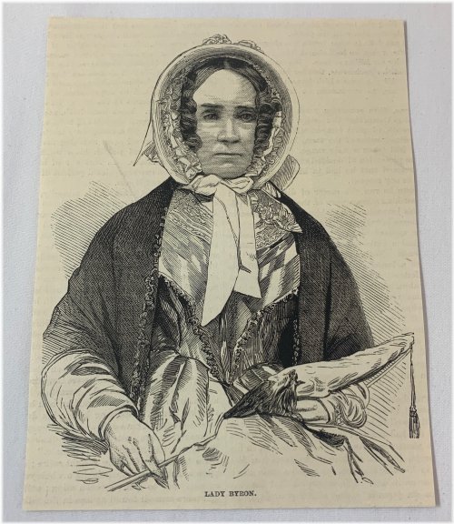 Innovator's Archive: Lady Byron Engraving from 1883