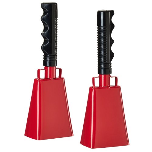 Red Metal Cowbell Duo