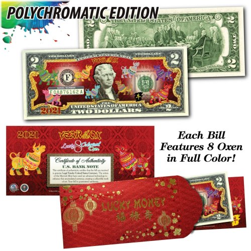 Oxen Polychromatic U.S. Bill