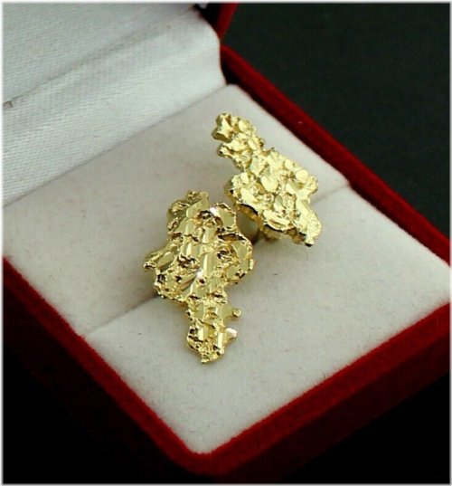 Golden Nugget Stud Earrings