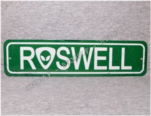 Roswell UFO Incident Metal Sign