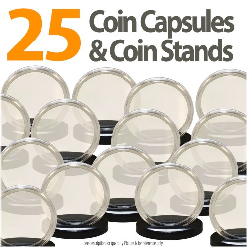 Airtight Chip Display Set with Capsules and Stands