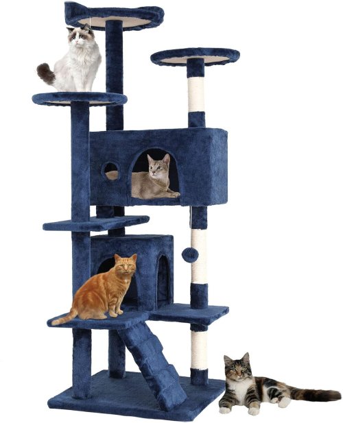 Feline Haven: Multi-Level Scratching Tower and Cozy Condo