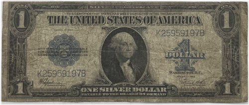 1923 Horseblanket Silver Certificate