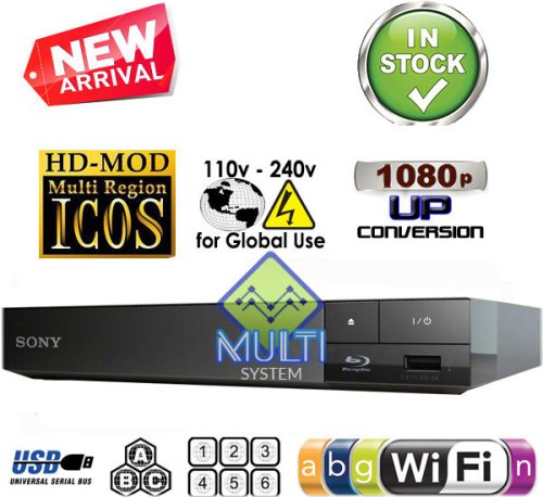 Sony Zone-Free Blu-ray Player with Wi-Fi Connectivity