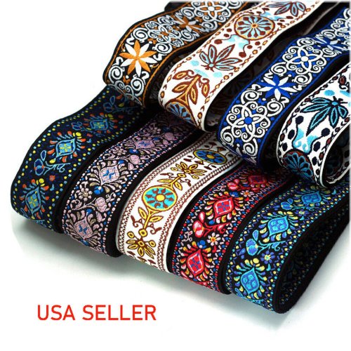 Bohemian Cotton Embroidered Guitar Strap
