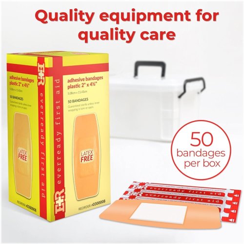 Clear Patch Adhesive Bandages - 50 Pack