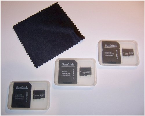 Triple Pack MicroSD Bundle with Cleaning Cloth