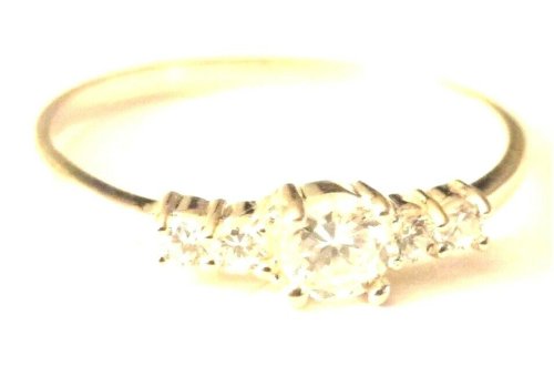 Little Sparkle Ring in 10KT Yellow Gold