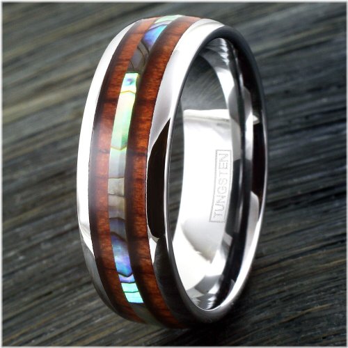 Tropical Harmony Tungsten Ring
