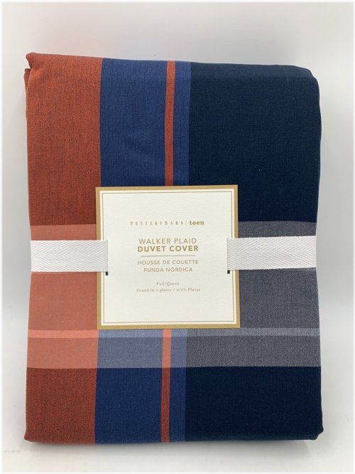 Walker Plaid Duvet Cover Set