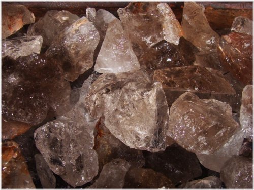 Smoky Quartz Rough Bundle with Bonus Faceted Gemstone