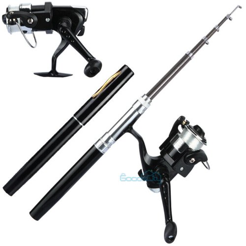 Telescopic Reel and Line Fishing Rod