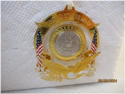 Festive Washington Quarter Ornament