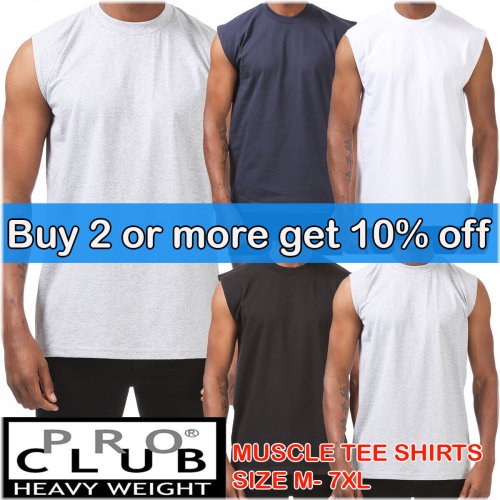 Solid Cotton Muscle Tees