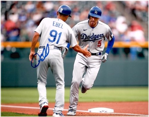 Dino Ebel MLB Autographed 8X10 Photo with Certificate of Authenticity