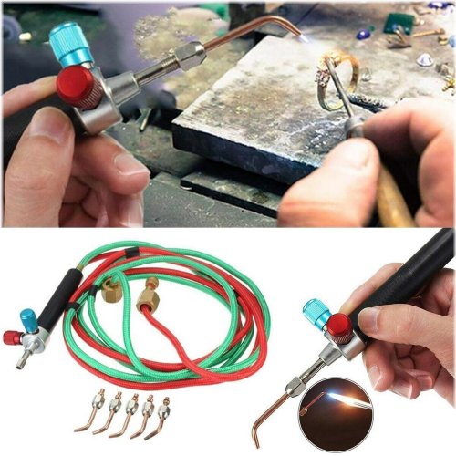 Precision Flame Kit: 5 Tip Micro Torch for Welding and Soldering Jewelry