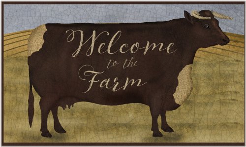 Rustic Farmstead Welcome Mat