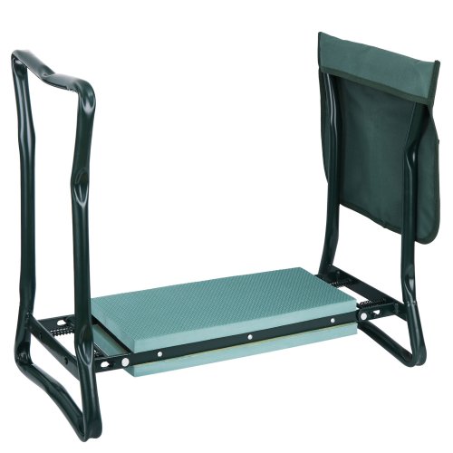 GardenEase Kneeling Bench with Tool Pouch and Soft Cushion Seat