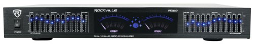 Rockville Dual VU Graphic Equalizer