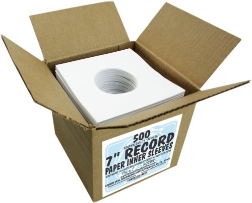 PureTone Archival Record Sleeves - 7 Inch White Paper for 45rpm